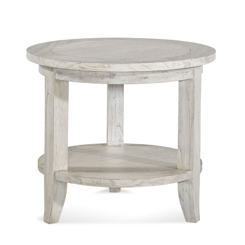 Fairwind Solid Wood 3 Legs End Table with Storage Birch Lane